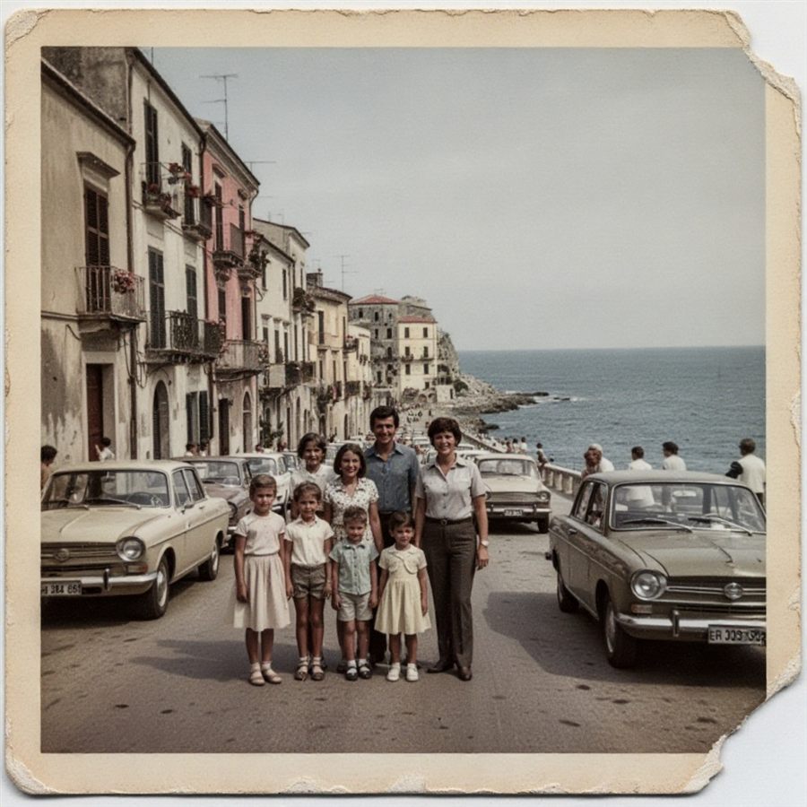 Restored and colorized photo after AI restoration